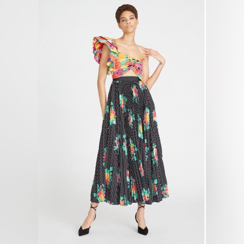 AMUR cleopatra pleated dress